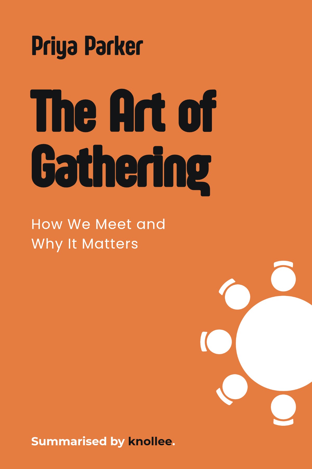 Cover of The Art of Gathering: How We Meet and Why It Matters by Priya Parker